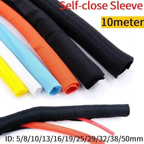 Cable Sleeve 5mm - 50mm Self Close PET Expandable Braided Flexible Insulated Wire Wrap Management Protection Sock Cable Sleeving