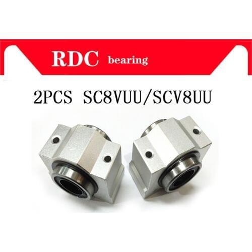 8mm bearing bushing 2 PCS SC8V SC8VUU SCV8UU High quality linear bearing block for 8mm linear shaft units CNC router