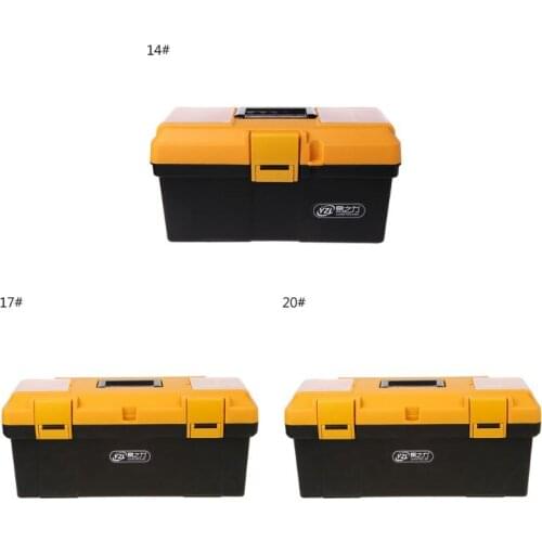 14" 17" 20" Portable Large Household Maintenance Electrician Tool Box Multifunctional Hardware Auto Car Repair Thicken Toolbox