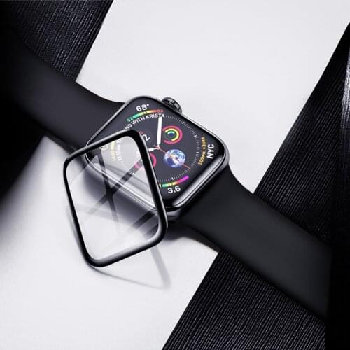 Tempered protective glass for apple watch 6/SE/5/4/3/2 44mm 40mm 42mm 38mm full screen protector film for iwatch 6 44 mm