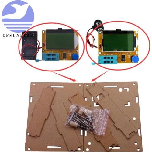 LCD Digital Transistor Tester Meter LCR-T4 Backlight Diode Triode Capacitance ESR Meter For MOSFET/JFET/PNP/NPN L/C/R 1