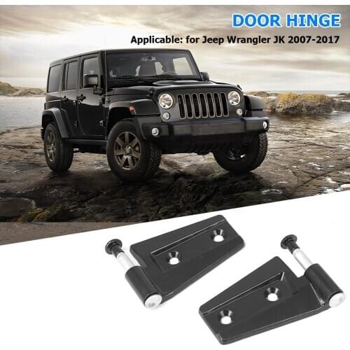 1 Pair Aluminum Replacement Door Hinge Automobile Exterior Decoration Parts for Jeep Wrangler JK 2007-2017 Parts