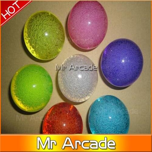 1 pcs 45/35mm Crystal BALLTOP Joystick Arcade Replacement Top ball for SANWA SEIMITSU Joystick handle 3 color