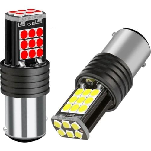 2PCS 1157 P21/5W BAY15D Super Bright LED Car Brake Bulbs Turn Signals Auto Rear Fog Lamp Daytime Running Lights Red White Yellow