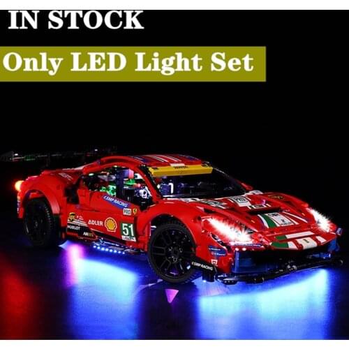 2020 NEW IN STOCK LED Light Set For Brick 488 GTE Compatible with 42125 Building blocks Bricks lepining FerrariAF Toy Gifts