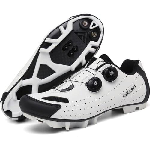 2021 Summer Cycling Sneakers MTB Men Trail Mountain Bike Shoes Racing Clit Bicycle Road Spd Speed Footwear Cleat Flat Sports
