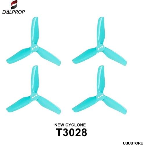 4Pairs DALPROP T3028 3-Blade 3 Inch Propeller 1.8mm Mounting Hole for FPV Racing RC Drone RC Quadcopter RC Parts DIY Accessories