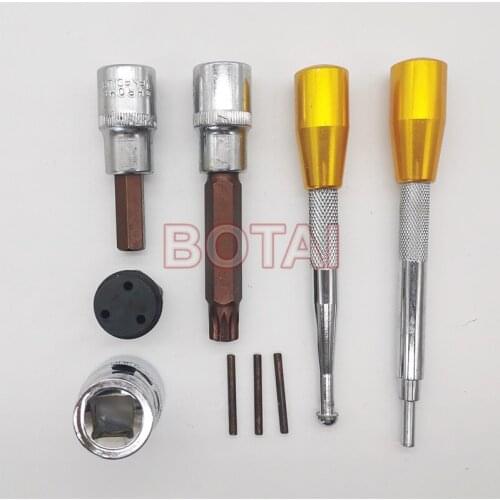 6pcs simple Common rail injector disassembly tool installation tool Assemble Dismounting Maintenance Repair Tools