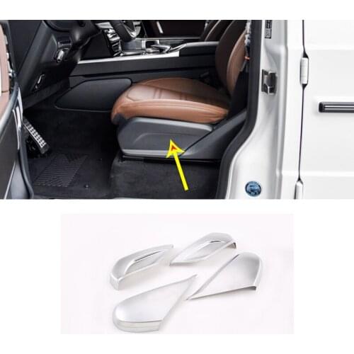 Auto Accessories For Mercedes Benz G Class W463 2019-20 ABS chrome Car Seat Side Decoration Panel Cover stickers Trim car goods