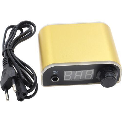 Tattoo Power Supply Digital Tattoo Kit LCD yellow Tattoo Power Supply Kit with Cord Fits for All Tattoo Machine Supplies