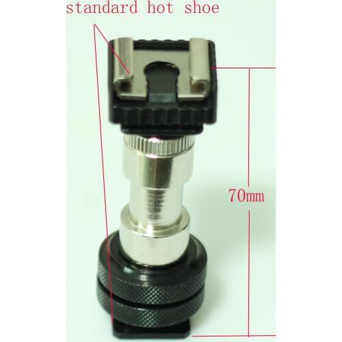 Double standard Mount hot shoe male to female for Flash Camera Hot Shoe Adapter