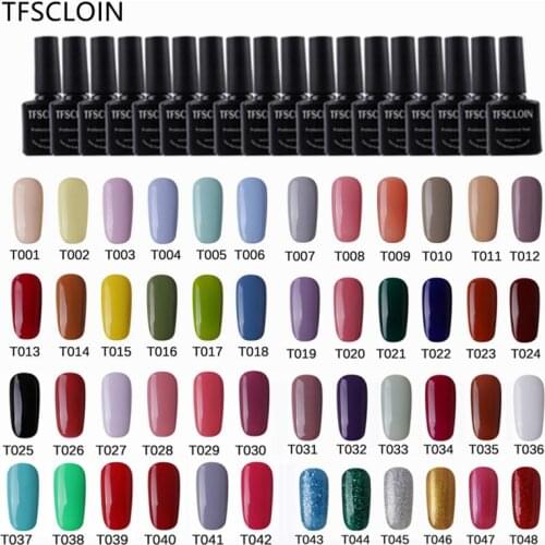 TFSCLOIN High Quality Nail Gel Polish 2021 Newest Nail Beauty Art Salon 52 Colors 8ml Soak Off Organic UV LED Nail Gel Varnish