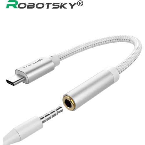 USB Type C to 3.5mm Earphone Headphone Cable Adapter USB-C to 3.5mm Jack Aux Cable for Letv 2 2pro max2 Pro 3 Xiaomi 6