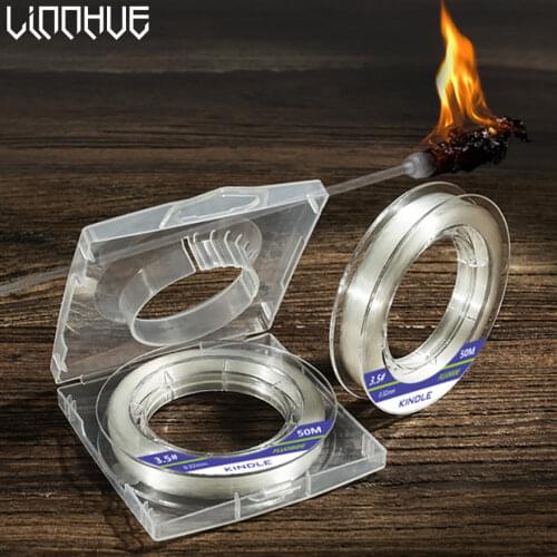 LINNHUE Pure Carbon Fishing Line 50/100M 0.13mm-0.49mm 1.3KG-13.2KG Sinking Line Carbon Fiber Line Power Fishing Accessories