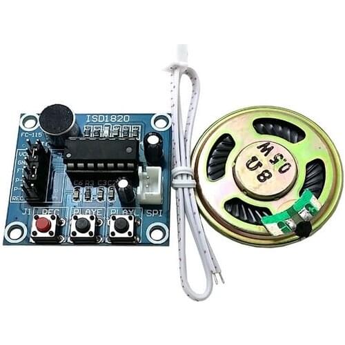 1pcs ISD1820 Voice Recording Recorder Module With Mic Sound Audio Loudspeaker