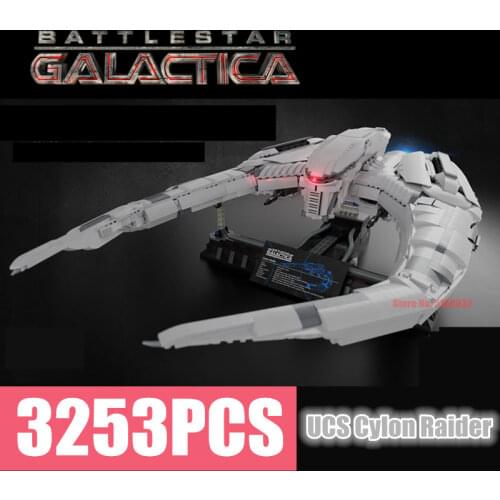 New Star Space Series Battlestar Galactica Wars Colonial Viper MKII UCS Cylon Raider Technical Building Block Brick Toy Kid Gift