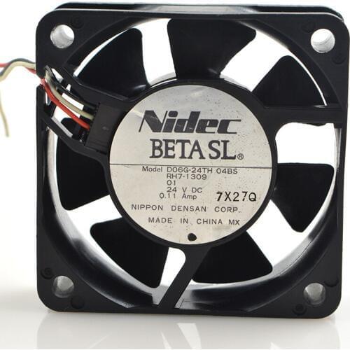 New original D06G-24TH04BS 6020 6CM 24V 0.11a printer inverter power supply fan