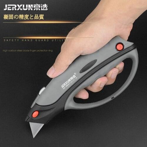 Jinxuan Stainless Steel Utility Knife Luxury Metal Wallpaper Knife Handle Paper Cutting Tools Office School Supplies