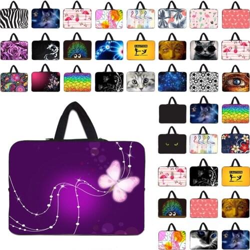 Computadoras Portatils Neoprene 10 12 13 13.3 14.1 15.4 15.6 16 17 Inch Laptop Carry Handle Bag Case For Macbook Huawei Sony MSI