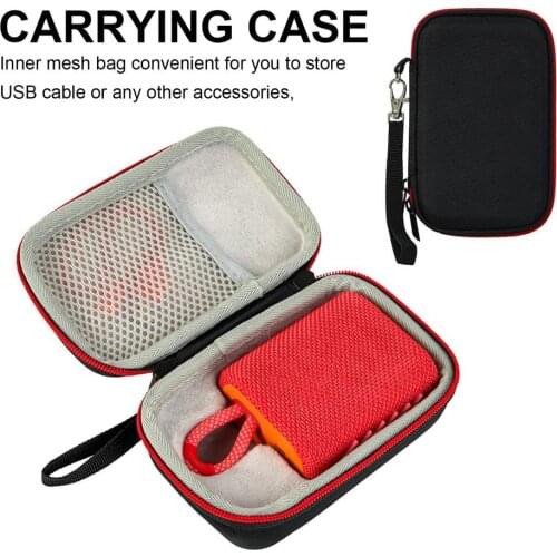 Portable EVA Hard Carrying Case For JBL GO3 Travel Carrying Bag Case For JBL GO 3 Wireless Bluetooth Speaker Protective Cover