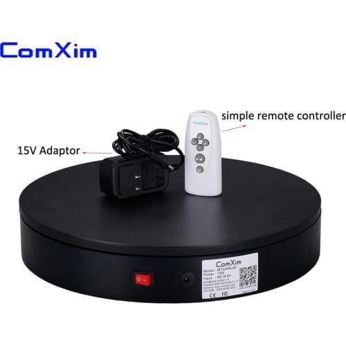 ComXim 32cm 12.59in Remote Controller 360° Electric Rotating Photography Turntable for Product Display 3D Scanning