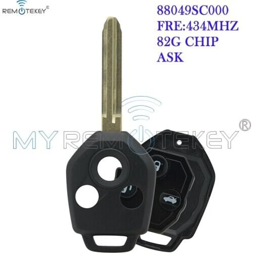 Remtekey 88049SC000 remote key 3 button 434Mhz 82G chip TOY43 blade for Subaru Forester