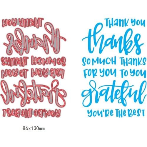 Thanks You are the best Sentiment Dies cuttings Scrapbook DIY photo cards account rubber stamp clear stamp transparent stamp
