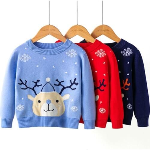 Ugly Sweater Christmas Kids Knitting Girls Sweater For Children Costume Child Party Youth Kids Sweatshirt Outerwear