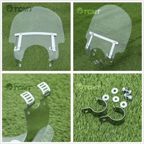 39mm Fork Clamps Windscreen Windshield For Harley Sportster XL 883 1200 Dyna Super Wide Glide Low Rider Fat Bob Street Bob FXDB