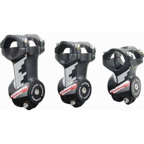 Fouriers Aluminium MTB XC Stem 0 Degrees 31.8mm Bar Bore 28.6mm 1 1/8" Fork Steerer Mountain Road Bike Stems 35mm to 65mm