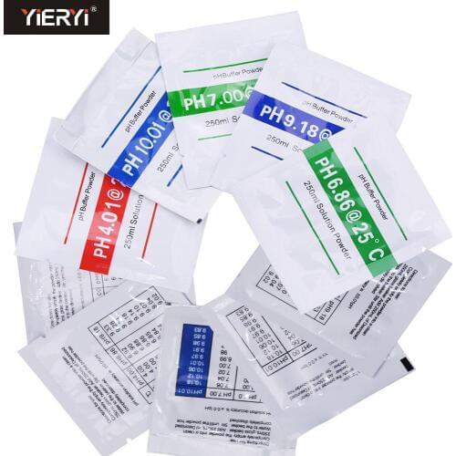 Yieryi PH Buffer Powder Measure Calibration Solution PH4.01 6.86 9.18 7.00 10.01 Calibration Point For PH Test Meter
