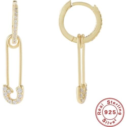 Gender Pin With Diamonds Pendientes Plata 925 Sterling Silver Earrings For Women Earrings Hoops Серьги 2021 Trend Brincos Aros