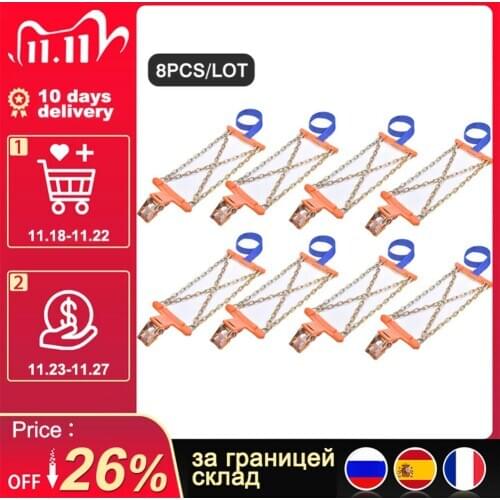 8pcs Car Tire Winter Snow Chain SUV Universal Roadway Safety Tire Emergency Chain Snow Mud Manganese Steel Snow Chain