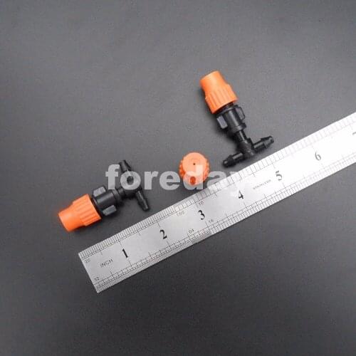 1000PCS NEW Tee micro spray atomizing nozzle 4MM T-joint adjustable Home Gardening 4 5MM greenhouses 1000PCS/LOT * FD036X1000