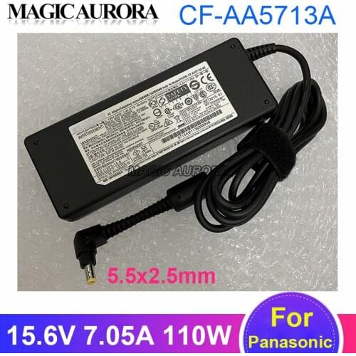 15.6V 7.05A 5.5x2.5mm AC Adaptor CF-AA5713A M2 Laptop Charger For Panasonic CF-29 CF-30 CF-31 CF-54 FZ-Y1 CF-VEB541 CF-AA1633A