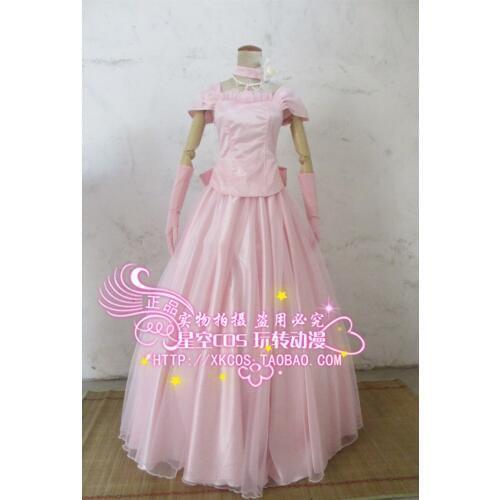 2016 Love Stage!! Izumi Sena MV Wedding dress with necklace Cosplay Costume Love Stage Wedding Dress In Pink