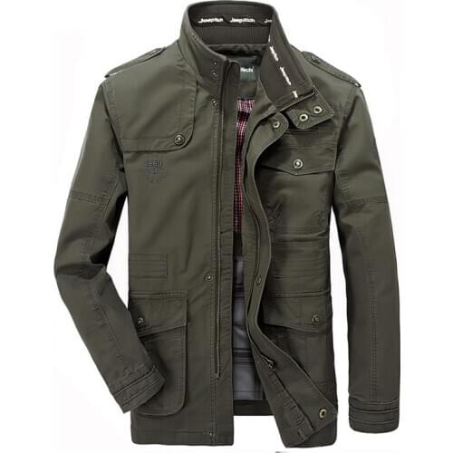 2020 New Autumn Jacket Mens Brand Fashion Cotton Outerwear Mens Pilot Jacket Plus Size M~5XL,6XL, 7XL Casual Military Jacket