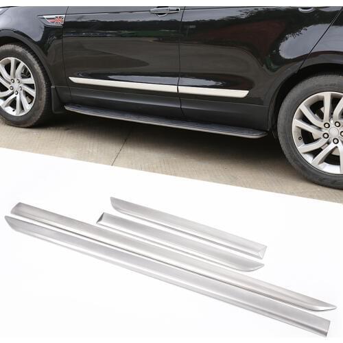 4 Pcs ABS Exterior Door Decoration Strips Trims For Land Rover Discovery 5 LR5 L462 2017 2018 Car Accessories