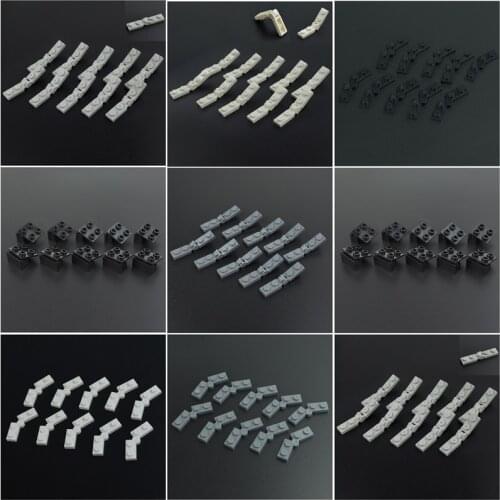 44302 44301 2429 2430 30pcs Building Blocks Changeover Catch Hinge brick Technical Parts DIY MOC Parts Creative Toys 73983 6134