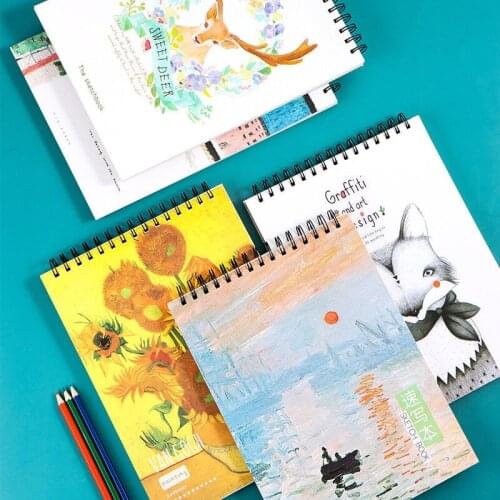 16K Loose-leaf Sketch Book A4 Painting Book Student Art Picture Book Blank Drawing Book Thickening Sketch Sketch Book