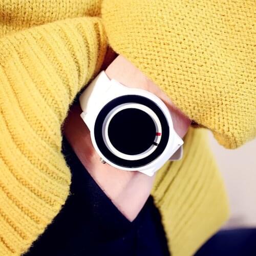 New Arrival Trend No-pointer Concept Watch Simple Creative Brand Woman Men Watches Relogio Feminino