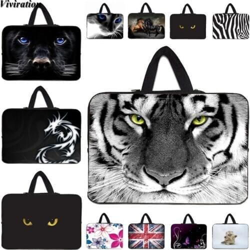 Tiger Print Boys 9.7 10.1 10.2 Inch Netbook Cover 10 13 Laptop Bag 13.3 15.6 14 15 15.4 11.6 12 17.3 17 Notebook Case For Huawei