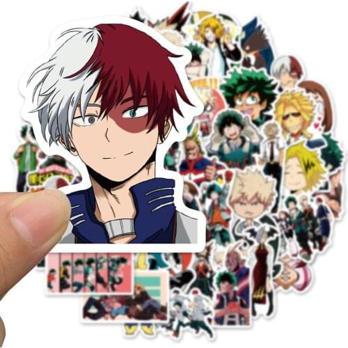 10/50PCS My Hero Academia Japan Anime Graffiti Stickers Mobile Phone Skateboard Suitcase Waterproof