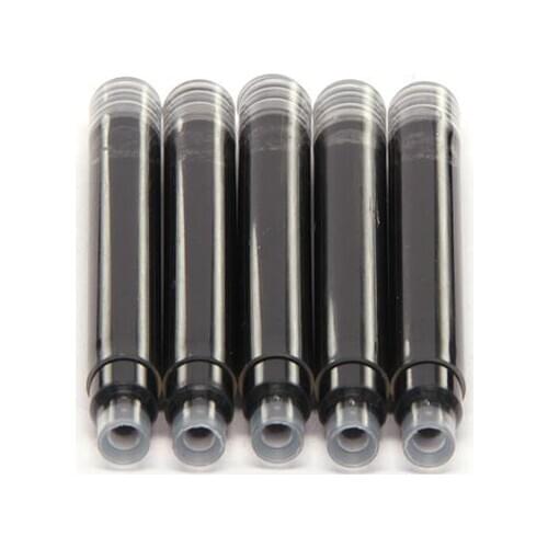 6Pcs Black Ink Cartridges Refills Students Office Writing Fountain Pen Accessory