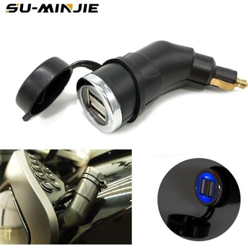 For BMW F850GS F750GS F800GS F700GS F800R Double USB Charger 2 Port Power Socket 5V 3.3A Adapter LED Light For Ipad Iphone