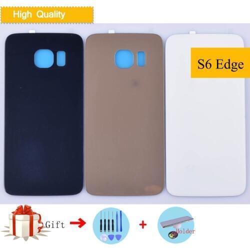 For Samsung Galaxy S6 Edge G925 G925F G925T Housing Battery Cover Back Cover Case Rear Door Chassis Shell S6Edge Replacement