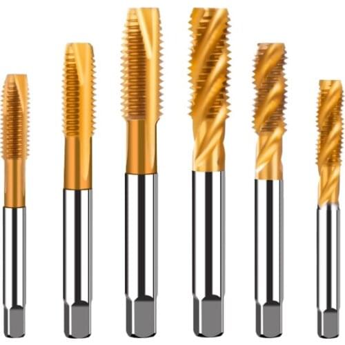 Extrusion Taps M2 M3 M4 M5 M6 M8 M10 M12 Fluteless Forming Machine Plug Taps Metric Screw Thread Tap Drill Metal Threading Tools