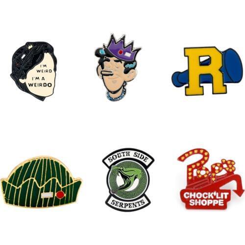 Riverdale Enamel Brooches Pins TV Show RIVERDALE Enamel Badge Lapel Pin Backpack Bags Coat Jewelry For Men Women Gifts