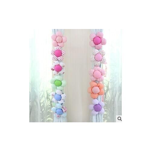 Hot sale 1pcs sun flower Curtain accessories sun flower curtain buckle fabric curtain bandage