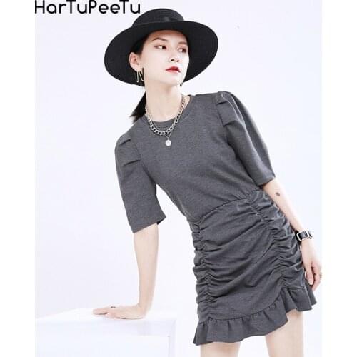 Летние платья с рукавами HARTUPEETU China At AliExpress